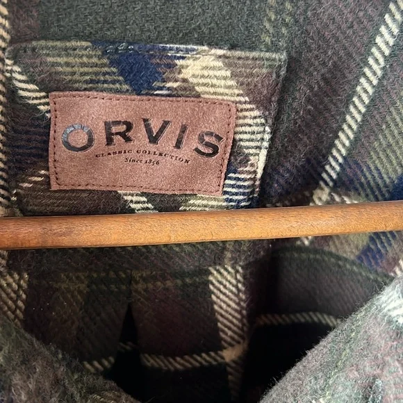 Orvis Heavyweight Long-Sleeve Button Down Flannel XXL - Picture 2 of 5